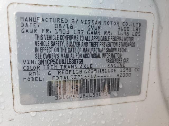 2018 NISSAN KICKS S 3N1CP5CU8JL530759