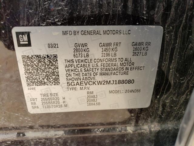 2021 BUICK ENCLAVE AV - 5GAEVCKW2MJ188080