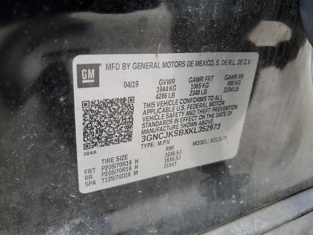 3GNCJKSBXKL352973 | 2019 CHEVROLET TRAX LS