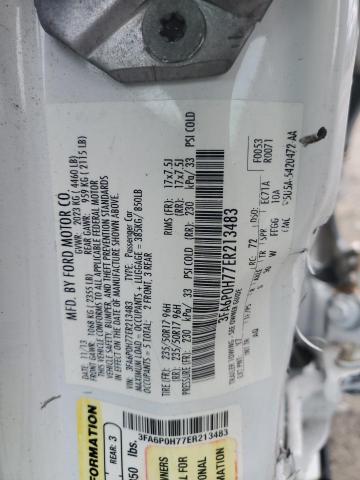 3FA6P0H77ER213483 | 2014 Ford fusion se