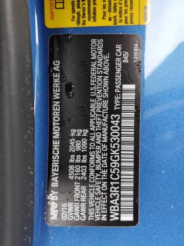 WBA3R1C59GK530043 BMW 435 I
