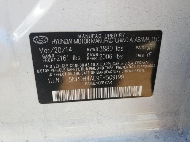 2014 Hyundai Elantra Se VIN: 5NPDH4AE9EH509199 Lot: 75975833