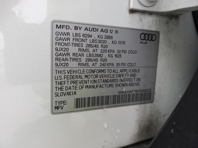 VIN WA1LHAF79HD040222 2017 Audi Q7, Premium Plus no.12