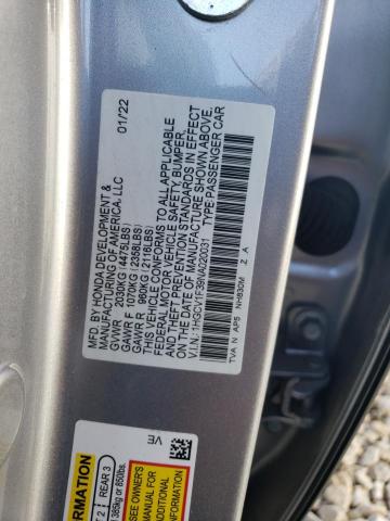 1HGCV1F39NA020031 | 2022 HONDA ACCORD SPO