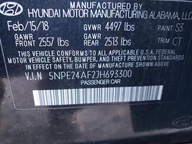 5NPE24AF2JH693300 | 2018 HYUNDAI SONATA SE