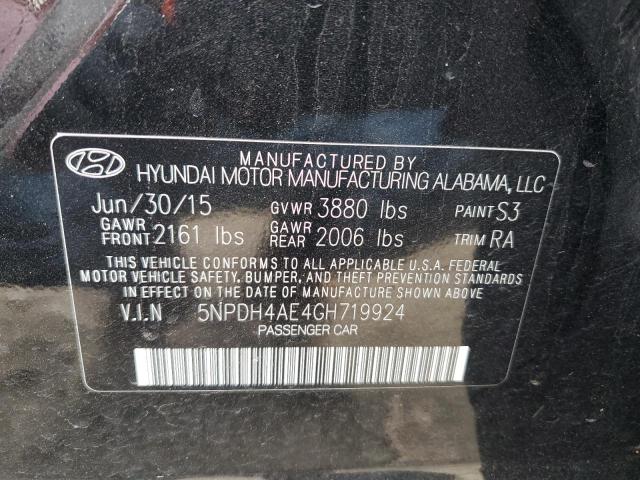 5NPDH4AE4GH719924 | 2016 HYUNDAI ELANTRA SE