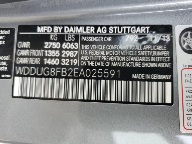 VIN WDDUG8FB2EA025591 2014 Mercedes-Benz S-Class, 5... no.12