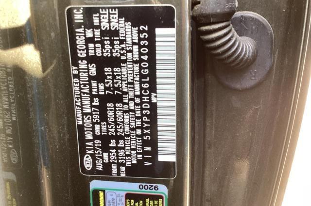 5XYP3DHC6LG040352 KIA Telluride Ex