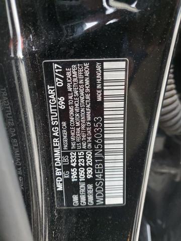 WDDSJ4EB1JN560353 Mercedes-Benz CLA 250