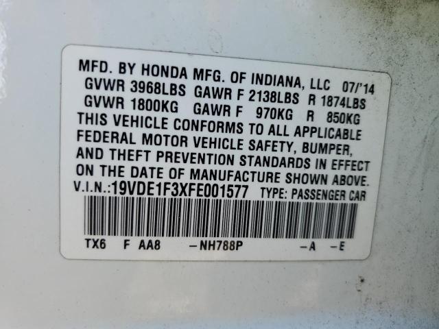 2015 ACURA ILX 20 - 19VDE1F3XFE001577