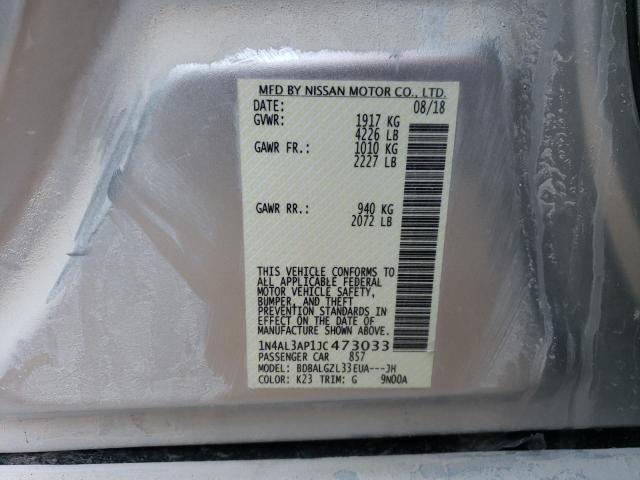 2018 NISSAN ALTIMA 2.5 - 1N4AL3AP1JC473033