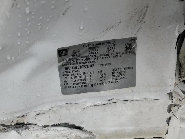 2016 CHEVROLET SILVERADO - 1GC1KUEG1GF237065