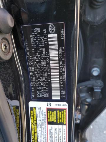 4T1C11AK2NU654607 | 2022 TOYOTA CAMRY LE