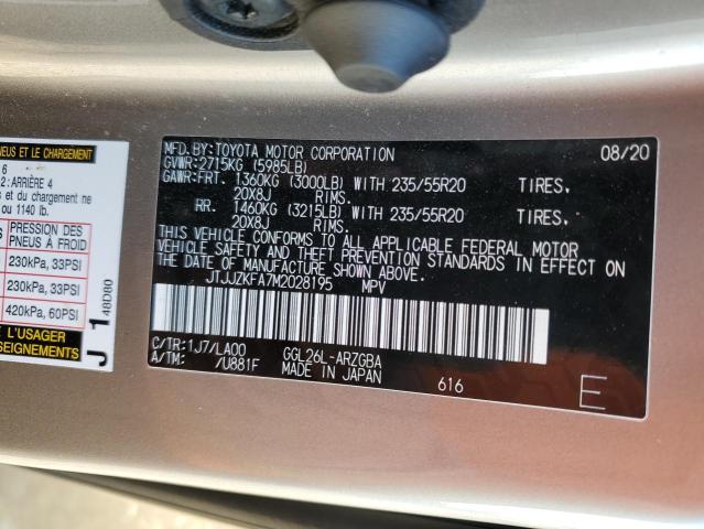 2021 LEXUS RX 350 L L - JTJJZKFA7M2028195