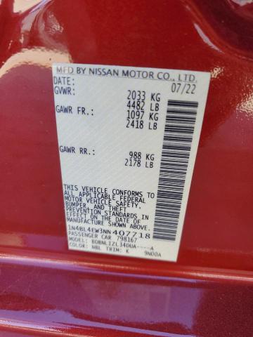 2022 NISSAN ALTIMA SL - 1N4BL4EW3NN407718