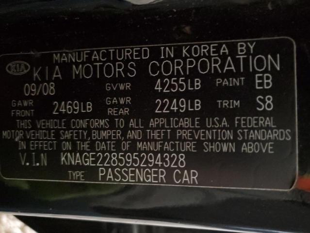 KNAGE228595294328 2009 Kia Optima Lx