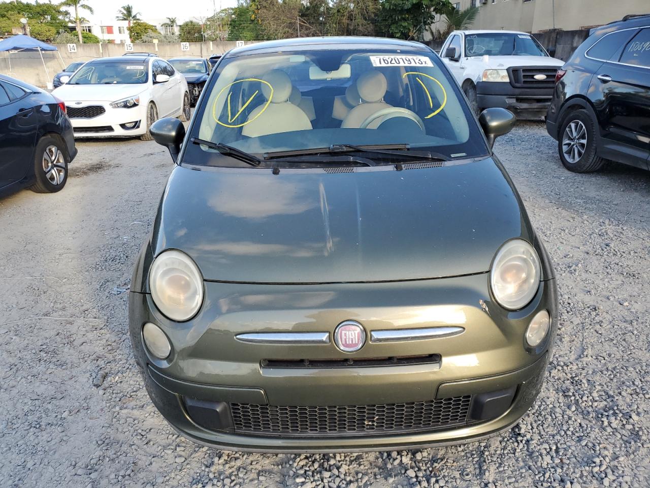 2012 Fiat 500 Pop vin: 3C3CFFAR8CT376842