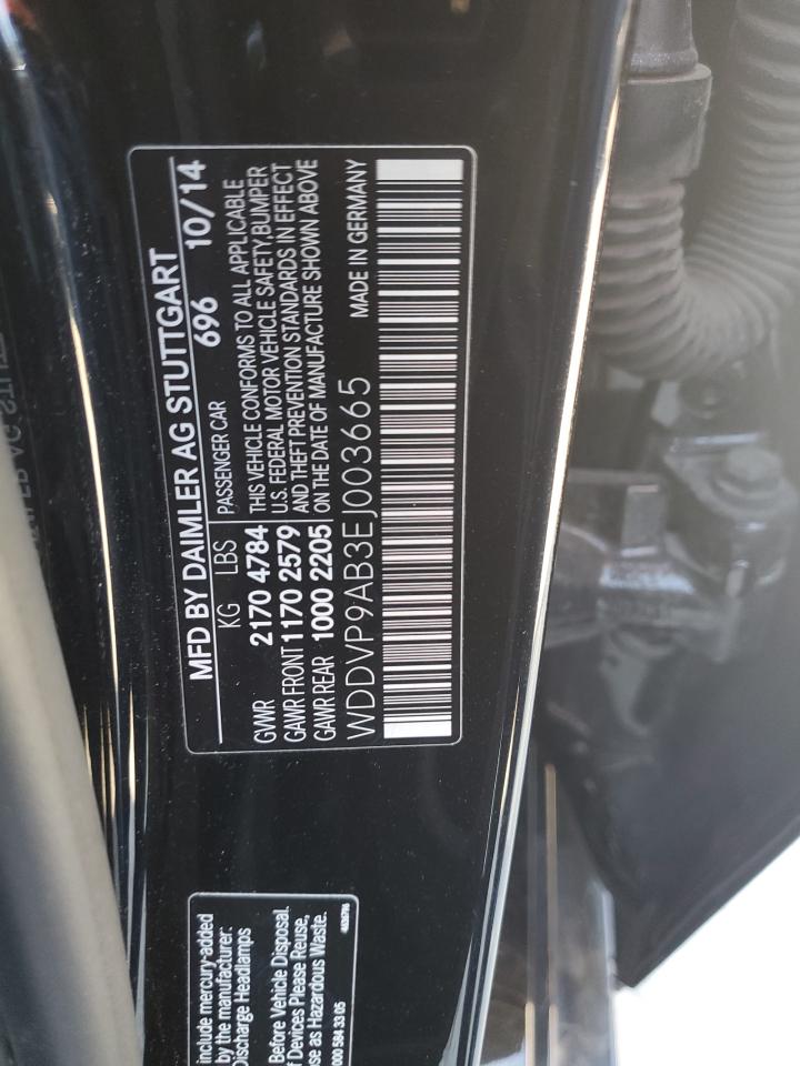 WDDVP9AB3EJ003665 2014 Mercedes-Benz B Electric