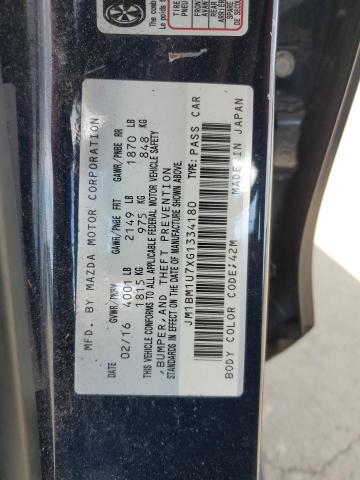 JM1BM1U7XG1334180 Mazda 3 SPORT
