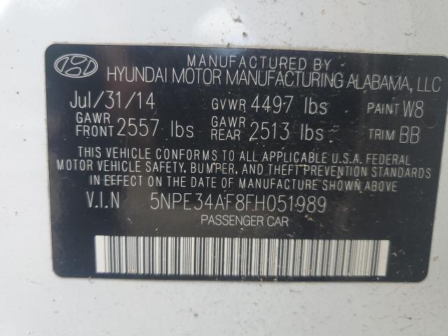 5NPE34AF8FH051989 | 2015 HYUNDAI SONATA SPO