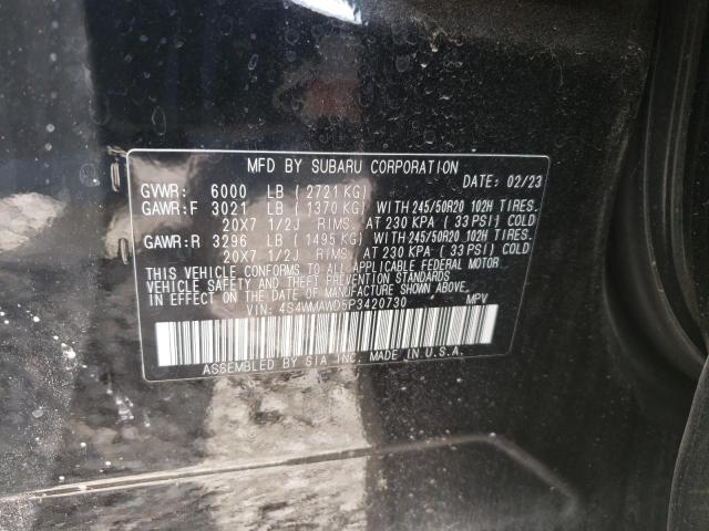 4S4WMAWD5P3420730 Subaru Ascent Touring