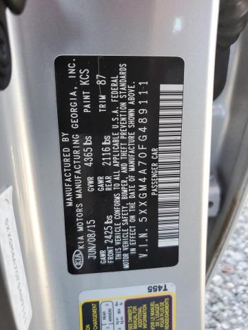 5XXGM4A70FG489111 KIA Optima Lx