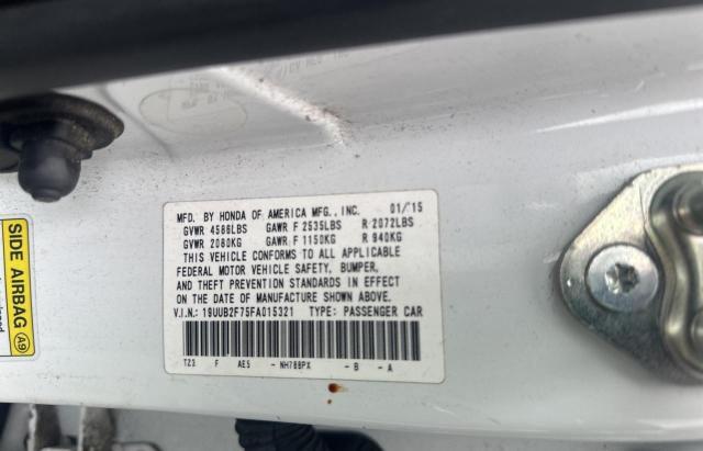 19UUB2F75FA015321 Acura Tlx Advance
