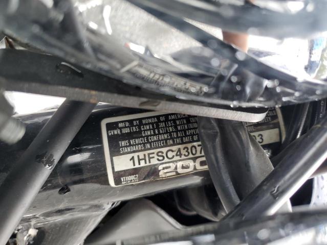 2001 HONDA VT1100 C2 1HFSC43071A102903