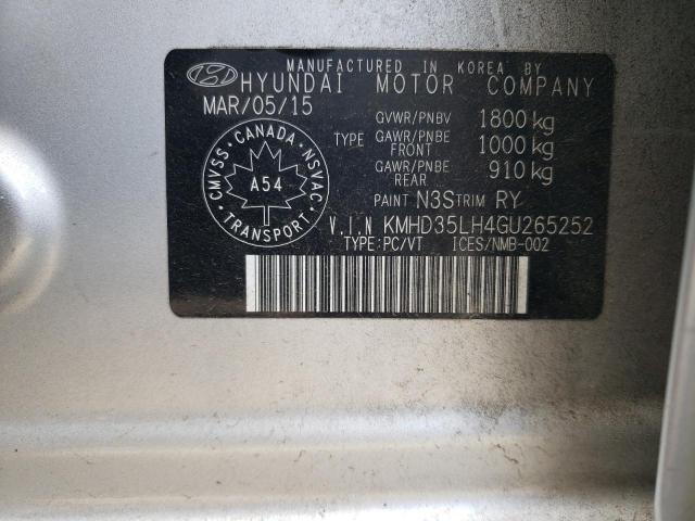 2016 HYUNDAI ELANTRA GT - KMHD35LH4GU265252