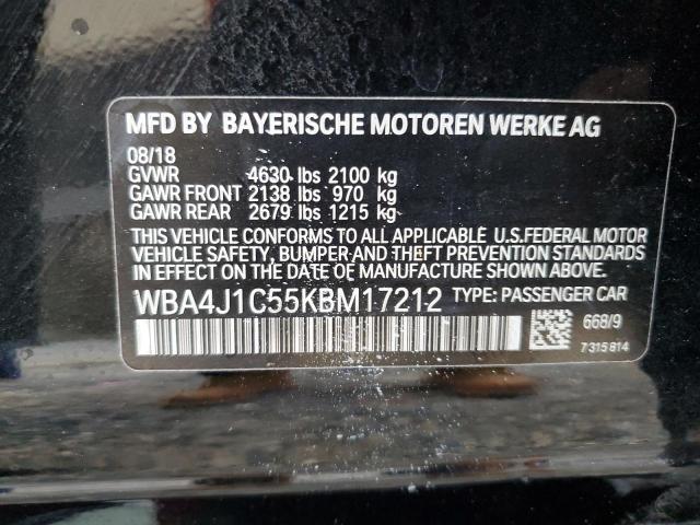 WBA4J1C55KBM17212 BMW 4 Series 430I GRAN 12