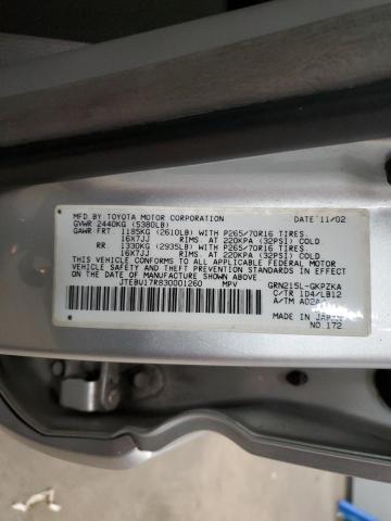 JTEBU17R830001260 2003 Toyota 4Runner Limited