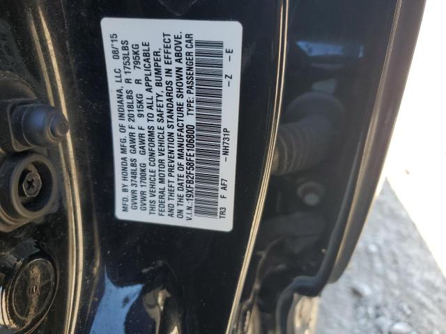 2015 HONDA CIVIC LX - 19XFB2F58FE106800