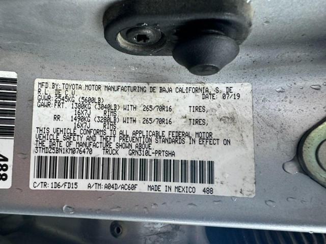 2019 TOYOTA TACOMA DOU - 3TMDZ5BN1KM076470