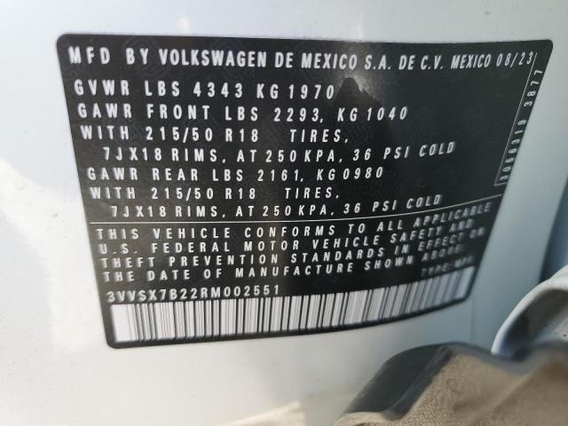 3VVSX7B22RM002551 Volkswagen Taos SE  12