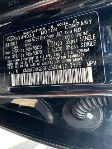 KM8R74GE8PU540416 Hyundai Palisade C 10