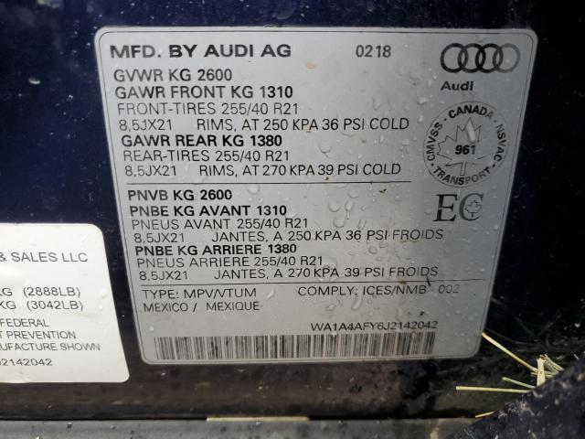 WA1A4AFY6J2142042 2018 AUDI SQ5 - Image 13