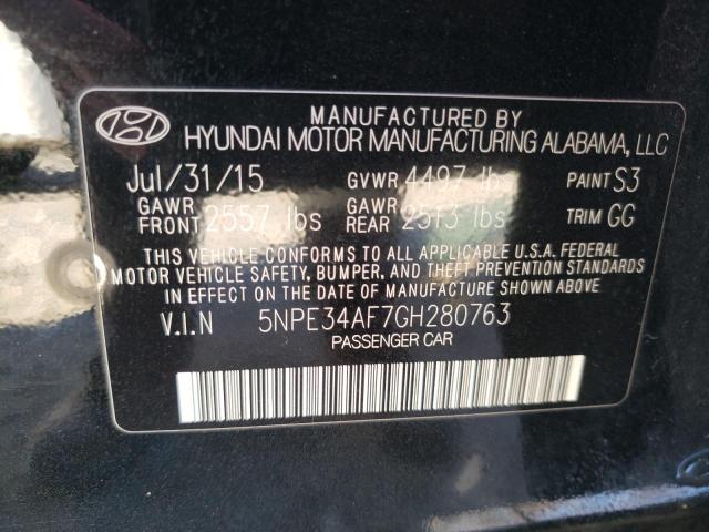 5NPE34AF7GH280763 | 2016 HYUNDAI SONATA SPO