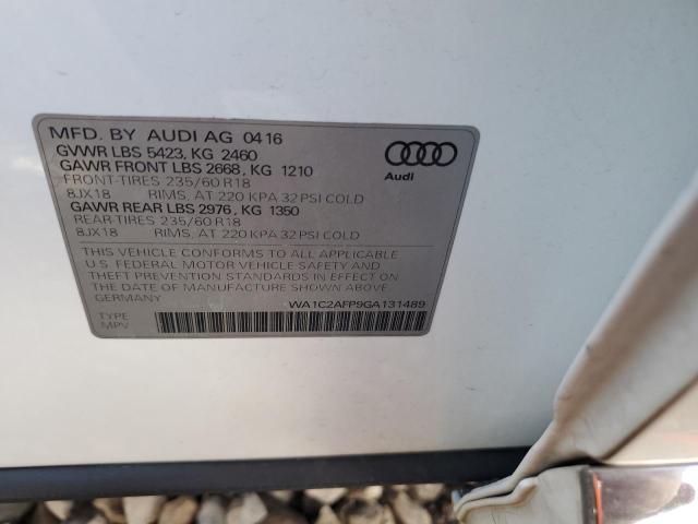 WA1C2AFP9GA131489 | 2016 AUDI Q5 PREMIUM