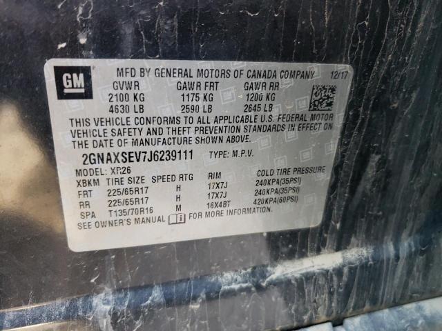 2GNAXSEV7J6239111 Chevrolet EQUINOX LT