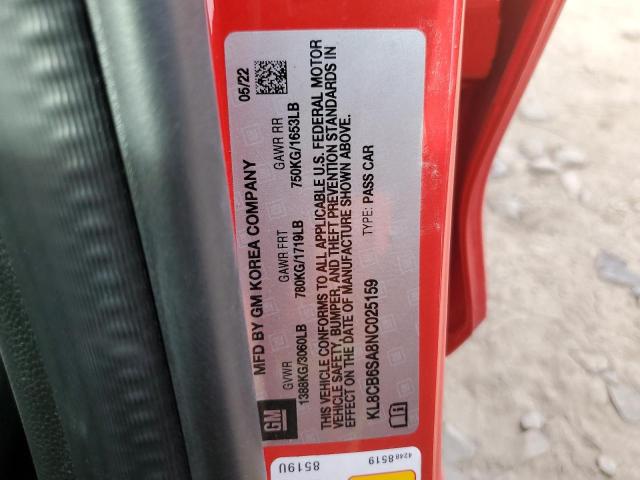 2022 CHEVROLET SPARK LS - KL8CB6SA8NC025159