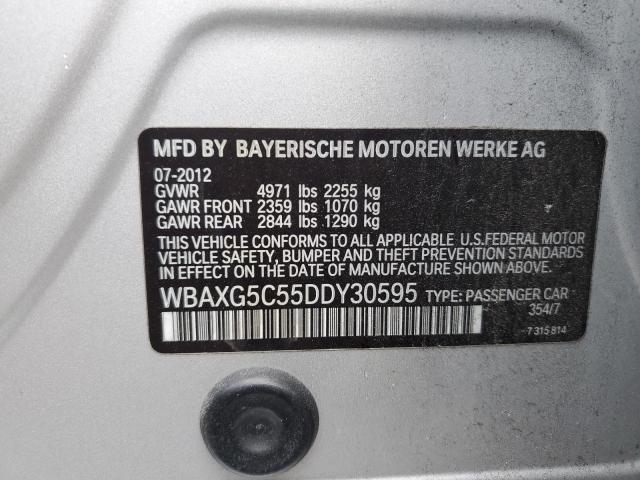 VIN WBAXG5C55DDY30595 2013 BMW 5 Series, 528 I no.12