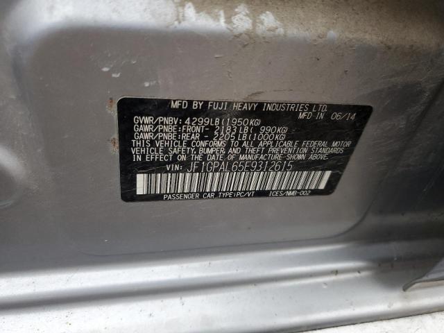 JF1GPAL65E9312615 Subaru Impreza Sport Premium
