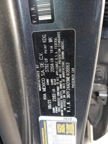 3KPF24AD9ME408863 | 2021 KIA forte fe