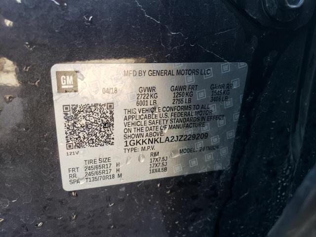 2018 GMC ACADIA SLE - 1GKKNKLA2JZ229209