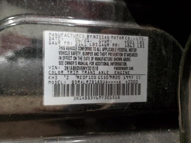 2021 Nissan Sentra Sr VIN: 3N1AB8DV6MY301518 Lot: 75275983