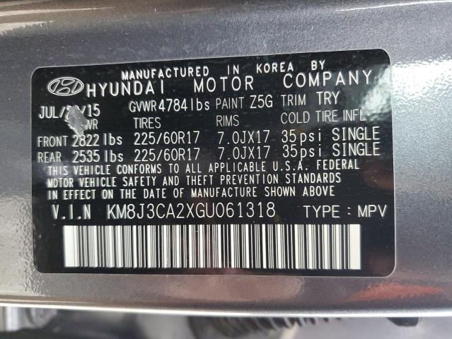 KM8J3CA2XGU061318 Hyundai Tucson Limited