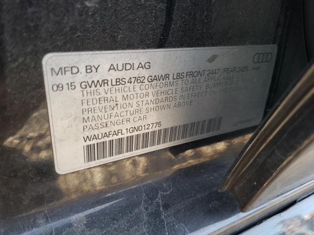 VIN WAUAFAFL1GN012775 2016 Audi A4, Premium S-Line no.12