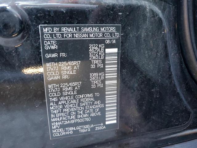 2015 NISSAN ROGUE S - KNMAT2MV6FP500760