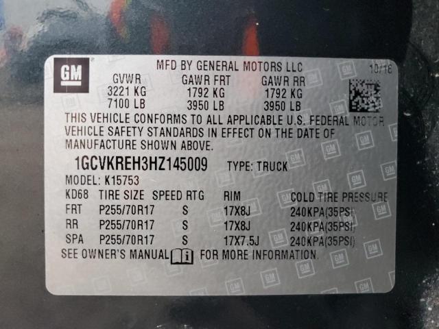 1GCVKREH3HZ145009 | 2017 CHEVROLET 1500 SILVE