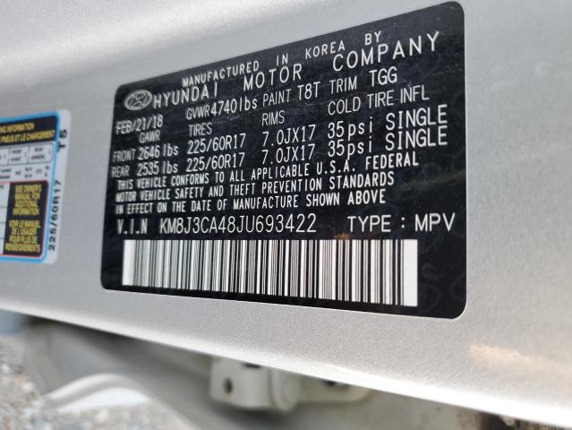 2018 HYUNDAI TUCSON SEL - KM8J3CA48JU693422